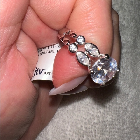 Contemporary round Lab diamond 3.5 karats Ring set in sterling silver si… - Picture 3 of 7